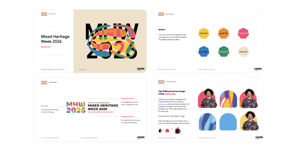 Mixed Heritage Week brand kit and color guide